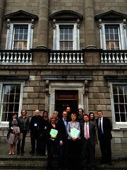With Friends of the Earth supporters after the Climate Action and Low Carbon Development Bill 2015 debate