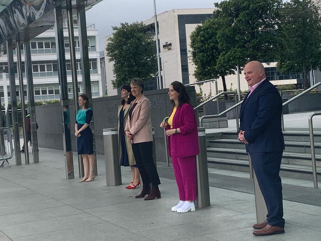 New Senators Outside the Convention Centre