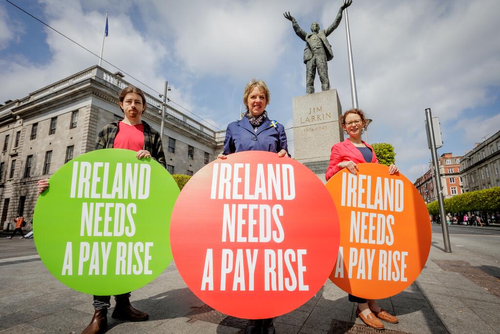 Ireland Needs A Pay Rise - James Kearney, Labour Youth, Ivana Bacik TD, Senator Marie Sherlock