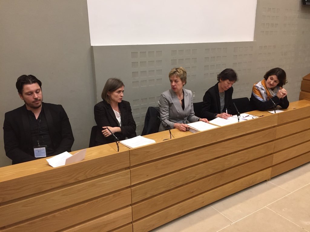 Briefing in Leinster House on sex trafficking and prostitution with RTE Investigates team